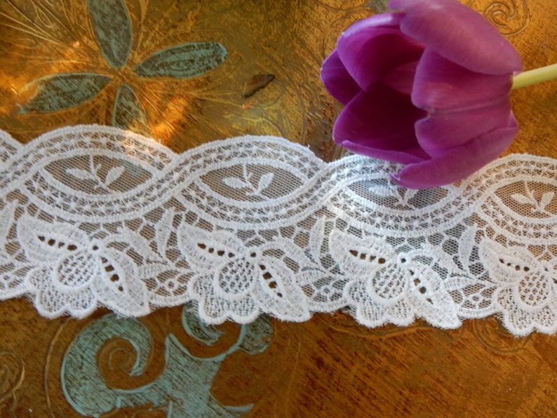 Vintage European White Lace Trim/shelf Edging/ 7yds Plus Etsy
