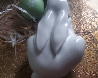 Vintage LLadro 5904 Sleeping Bunny Figurine/Easter Gift/Free Shipping