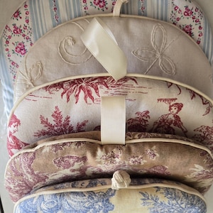 Vintage Handmade Teacosies/French Toile/French Ticking Stripe/Free Shipping Canada