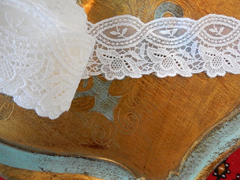 Vintage European White Lace Trim/shelf Edging/ 7yds Plus Etsy