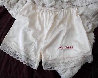 Personalized Satin Lace Shorts