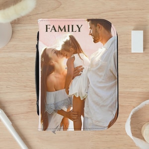 Customized Bible Cover, Personalized Bible Case, Picture & Text Bible Sleeve, Religious Gift, Bible Protector, Bible Journal Cover