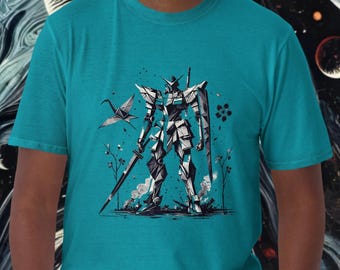Origami Mecha Robot T-Shirt | Futuristic Mech Tee | Cyberpunk Robot Shirt