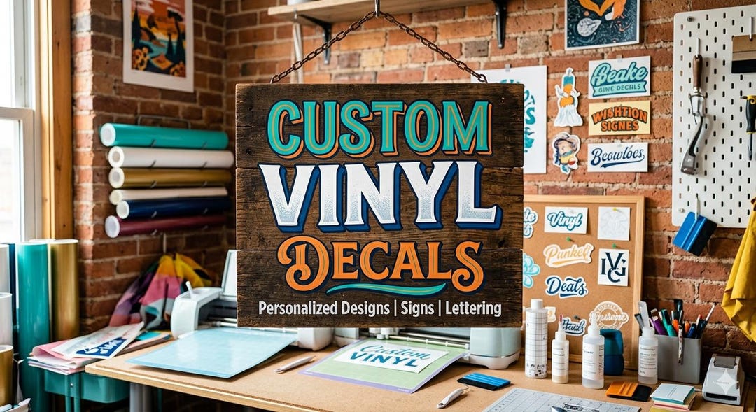 Custom Vinyl Decals, Personalized Designs, Laptop Car Sticker - Etsy