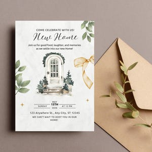 House Warming Party Invitation | Editable House Warming Invitation | Invitation card  | Modern Minimalist Printable or Text Invite