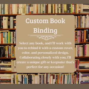 I Buy, Rebind & Customize Any Book | Personalized Bookbinding