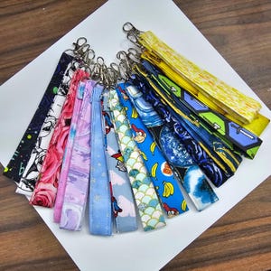 Colorful Handmade Fabric Lanyards – Vibrant, Stylish, and Unique! Perfect for Keys, Badges, and ID Holders