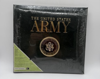 Leren plakboek US Army Echt gebonden 20 pagina's 12 x 12 K&Company