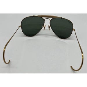 Gafas de sol Ray-Ban B&L Aviator vintage de los años 80, lentes grabadas BL, 58-14, EE. UU. imagen 5