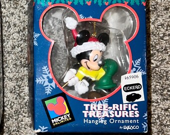 Mickey Unlimited Tree-rific Treasures Ornament Golfing Mickey Vintage