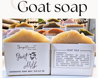 Goat Milk Handmade Soap Bar, All Natural Soap, Made in USA, Mother’s Day Gift, Party Favor Soap, Gift for her, Birthday
