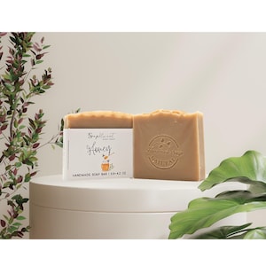 Honey Rice Bran Handmade Soap Bar, All Natural Soap, Made in USA, Mother’s Day Gift, Party Favor Soap, Gift for her, Birthday