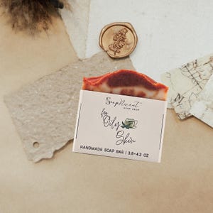 For Oily Skin Handmade Soap Bar, All Natural Soap, Made in USA, Mother’s Day Gift, Party Favor Soap, Gift for her, Birthday