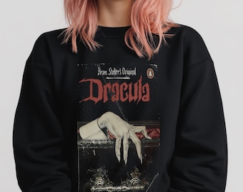 Dracula-sweater: retro-gotische horrorfilm, Vampire Fandom-kleding
