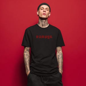 Vampire Unisex Softstyle T-Shirt | Trendy Goth Vibes, Unique Gift, Perfect for Halloween, Horror Gift, Vampire fans