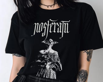 Nosferatu Graphic TShit | Vintage Horror Movie Shirt, Vampire Fans Gift, Gothic Cinema Romance