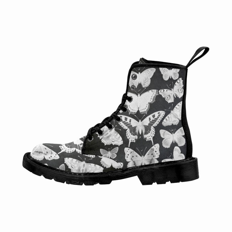 Butterflies Boots Fall Accessories Boho Chic Boots Butterfly Boots Women/'s Shoes Butterfly Fabric Combat Boots Moth Boots
