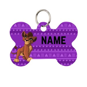 Young Kovu Pet Id Tag for Dogs and Cats or Keychain | Personalized