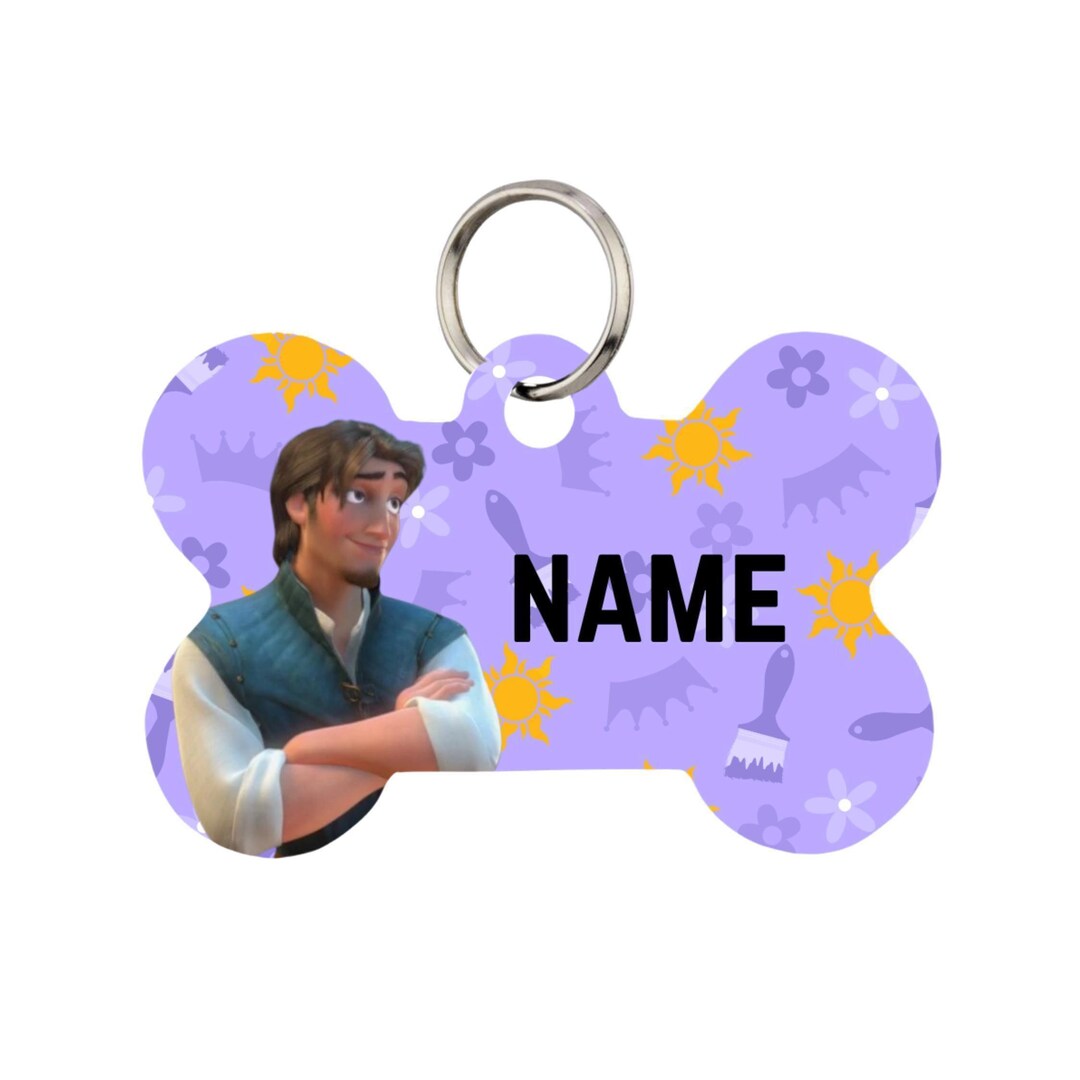 Flynn Rider Key Chain Flynn Rider Pet Id Tag for Dogs and Cats or Keychain | Personalized - Etsy