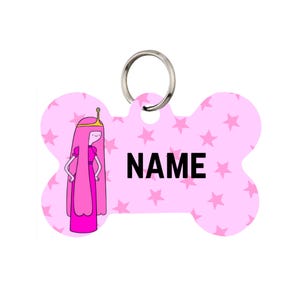 Princess Bubblegum Pet Id Tag for Dogs | Personalized