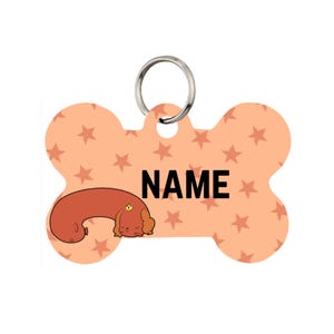 Hot Dog Princess Pet Id Tag for Dogs | Personalized