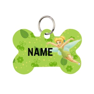 Tinker Bell Pet Id Tag for Dogs and Cats or Keychain | Personalized
