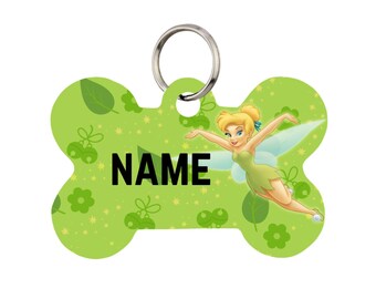 Tinker Bell Pet Id Tag for Dogs and Cats or Keychain | Personalized