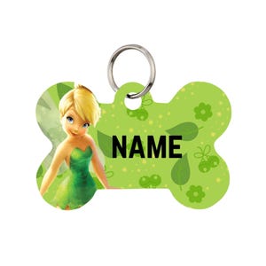 Tinker Bell Pet Id Tag for Dogs and Cats or Keychain | Personalized
