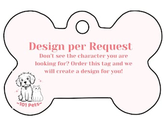 Custom Pet Tag Fully Customizable Made-to-Order Personalized Dog & Cat ID Tag or Keychain