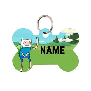 Finn the Human Pet Id Tag for Dogs | Personalized
