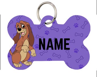 Copper Pet Id Tag for Dogs and Cats or Keychain | Personalized