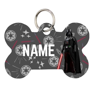 Darth Vader Star Wars Pet Id Tag for Dogs and Cats or Keychain | Personalized