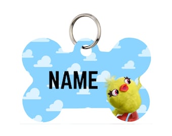 Ducky Pet Id Tag for Dogs and Cats or Keychain | Personalized