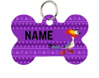 Zazu Pet Id Tag for Dogs and Cats or Keychain | Personalized