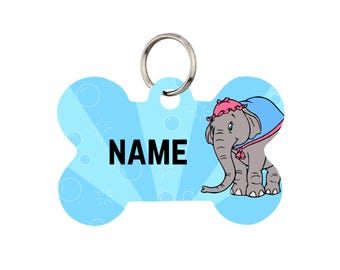 Mrs. Jumbo Pet Id Tag for Dogs and Cats or Keychain | Personalized
