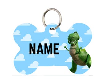 Rex Pet Id Tag for Dogs and Cats or Keychain | Personalized