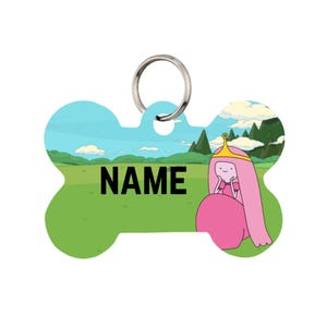 Princess Bubblegum Pet Id Tag for Dogs | Personalized