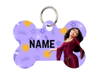 Mother Gothel Pet Id Tag for Dogs and Cats or Keychain | Personalized