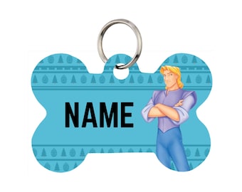 John Smith Pet Id Tag for Dogs and Cats or Keychain | Personalized