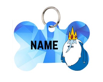 Ice King Pet Id Tag for Dogs and Cats or Keychain | Personalized