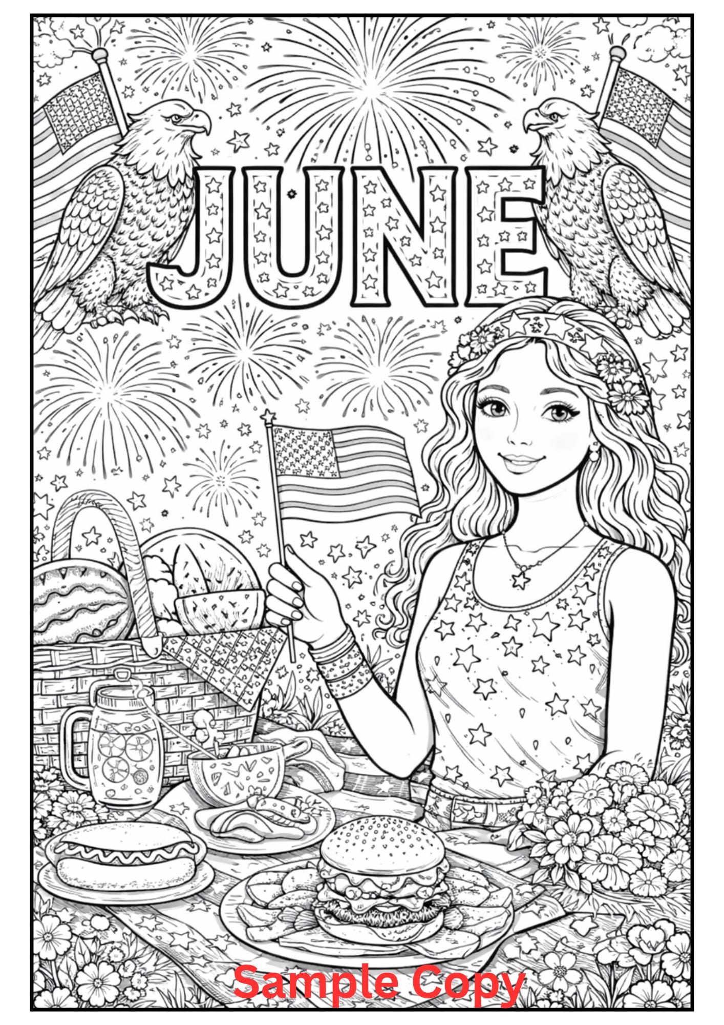 June Coloring Pages for Kids | Summer Coloring Sheet | Kids Coloring ...