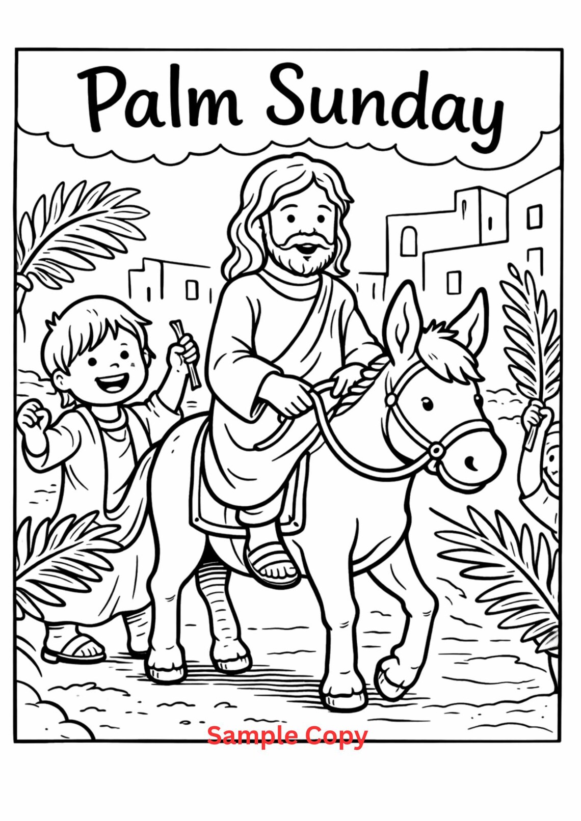 Christian Easter Coloring Pages Printable | Holy Week Coloring Pages ...