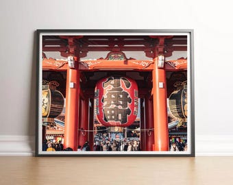 Sensoji Shrine Print: Asakusa Tokyo Travel Photography (Digital Print)