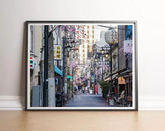 Tokyo Street Photography Print: Asakusa District Travel Art (Digital Print)