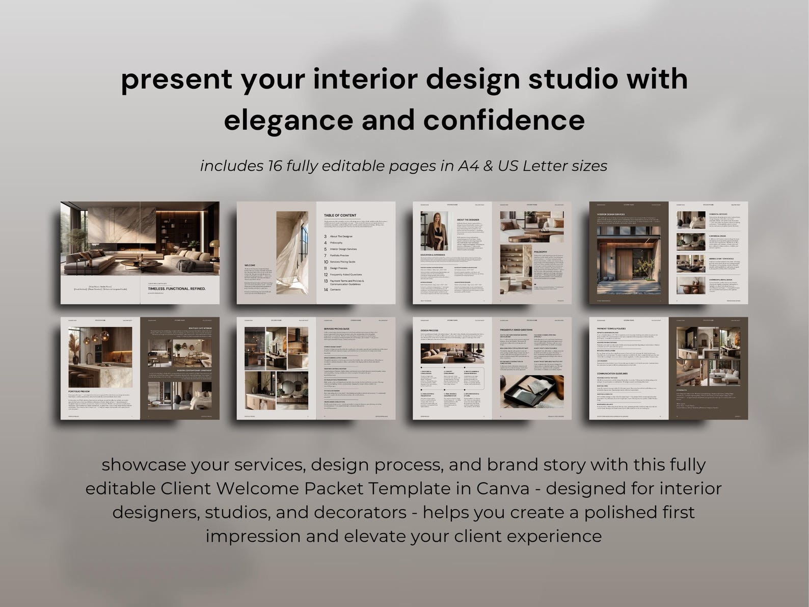 Onboarding New Client Welcome Packet | Architecture & Interior Design ...