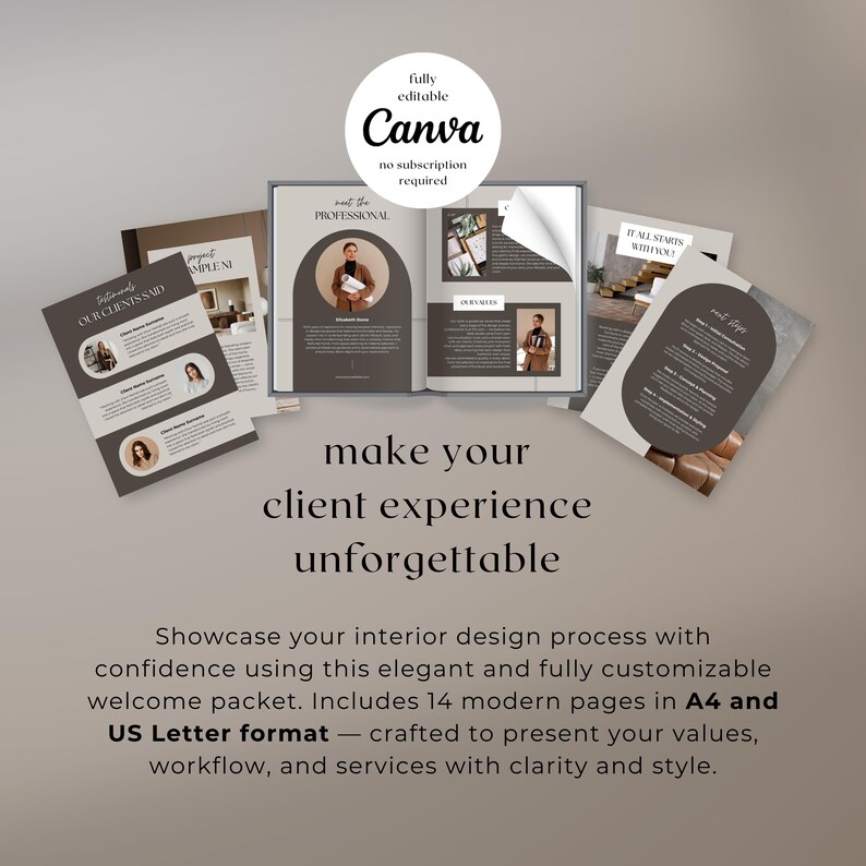 Designer Client Welcome Packet Template, Designer Onboarding ...