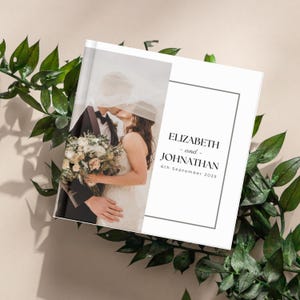 Wedding Photo Album Template: Editable 12x12 Canva Scrapbook