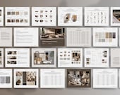 Interior Design Project Proposal Template | Presentation For Client | Canva Editable | A4 | US Letter | 48 pages
