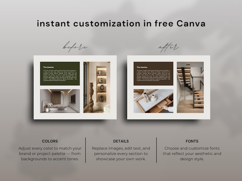 Architect Portfolio Template | Interior Design & Real Estate | Canva ...