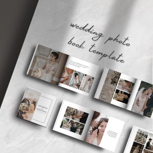 Editable Wedding Photo Album Template | 12x12 inch | 38 Pages | Canva Template | Printable & Customizable | Digital Wedding Scrapbook